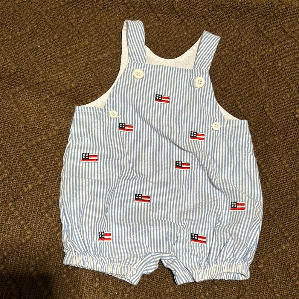 Patriotic overalls